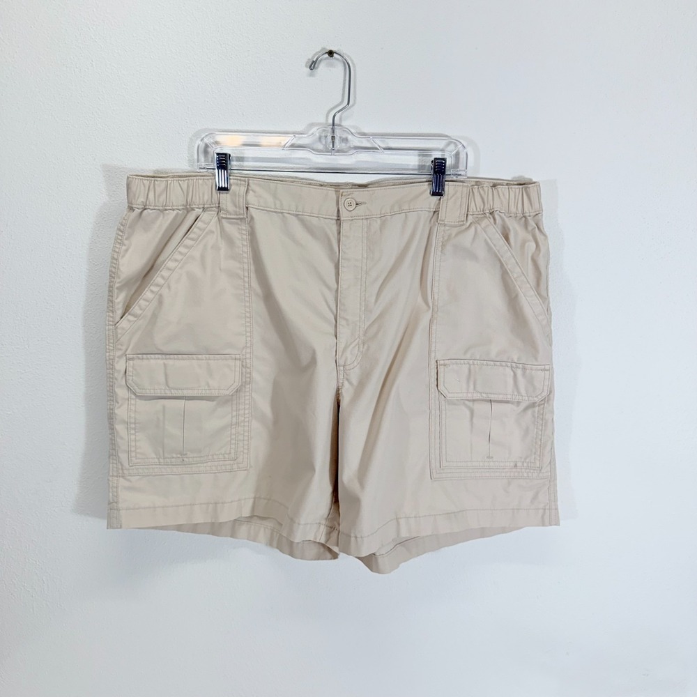 Savane Mens Light Stone Cotton Blend Elastic Comfort Utility Cargo Shorts 44